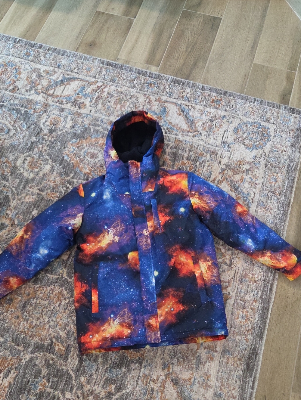 Chikdrens Place Kids Galaxy-Print Hooded Winter Coat - 2 Coats in 1